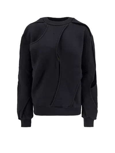 Axel Arigato Linear Organic Cotton Sweatshirt In Black