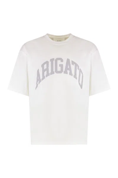Axel Arigato Link Cotton Crew-neck T-shirt In White