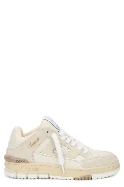 Axel Arigato Lo Fluffy Suede Low-top Sneakers With Embossed Detail In Neutral