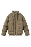 Axel Arigato Lodge Padded Jacket In Brown