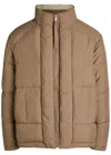 Axel Arigato Lodge Reversible Padded Shell Jacket In Brown
