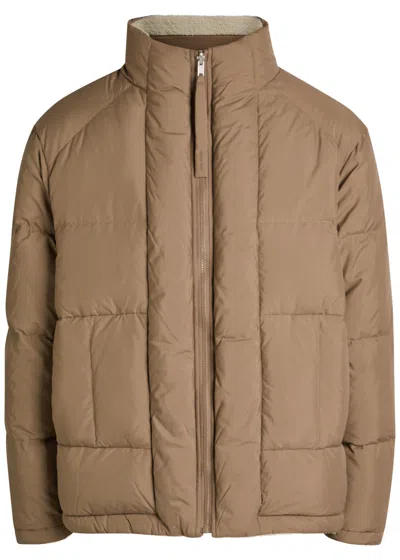 Axel Arigato Lodge Reversible Padded Shell Jacket In Brown