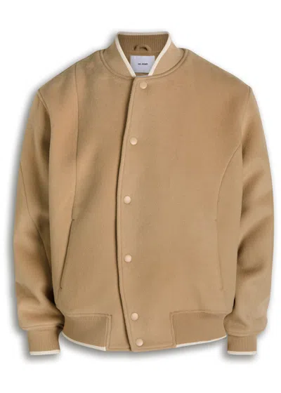Axel Arigato Logo-appliquéd Wool-blend Varsity Jacket