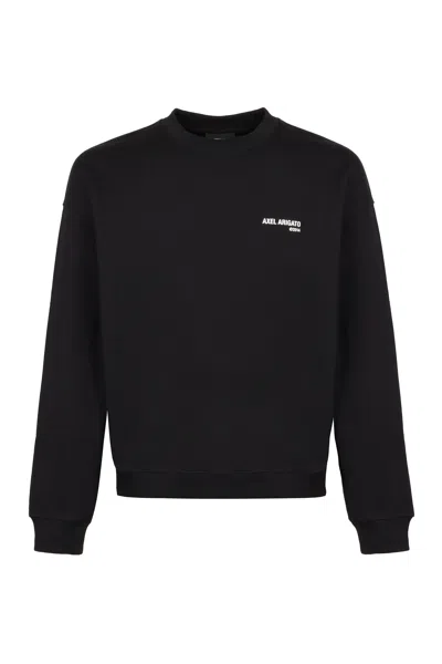 Axel Arigato Logo Detail Cotton Sweatshirt In Black