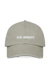 Axel Arigato Logo-embroidered Distressed Cap In Green