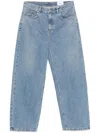 Axel Arigato Logo-embroidered Jeans In Blue