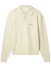 Axel Arigato Logo-embroidered Polo Shirt In Neutrals
