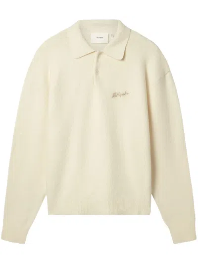 Axel Arigato Logo-embroidered Polo Shirt In Neutrals
