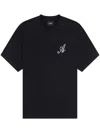 Axel Arigato Logo-embroidered T-shirt In Black