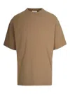 Axel Arigato T-shirt Craft Logo Cammello In Brown