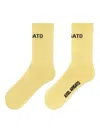 Axel Arigato Logo-intarsia Crew Socks In Yellow