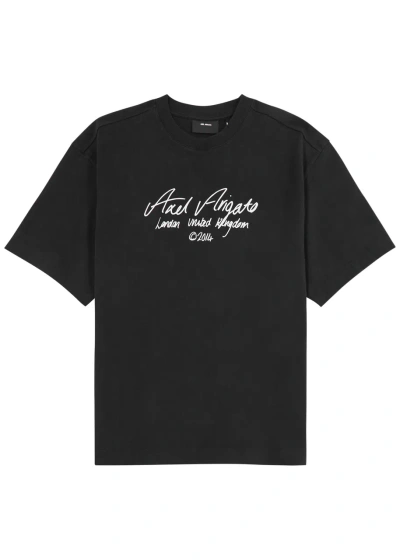 Axel Arigato Logo-print Cotton T-shirt In Black