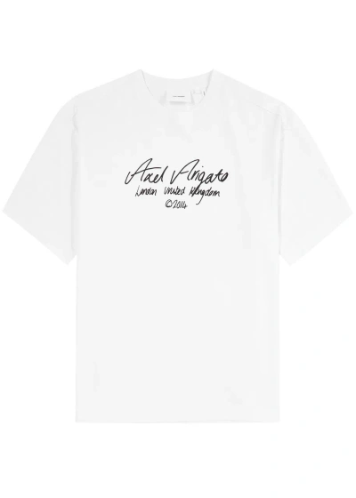 Axel Arigato Logo-print Cotton T-shirt In White