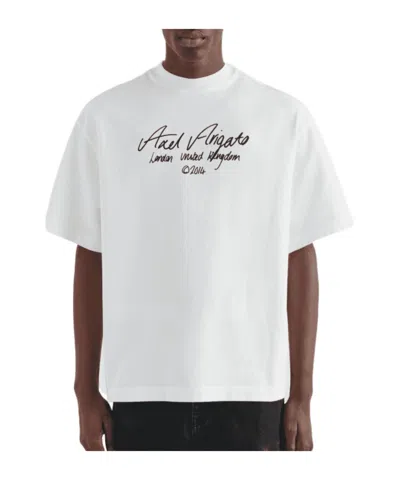 Axel Arigato Logo-print Cotton T-shirt In White