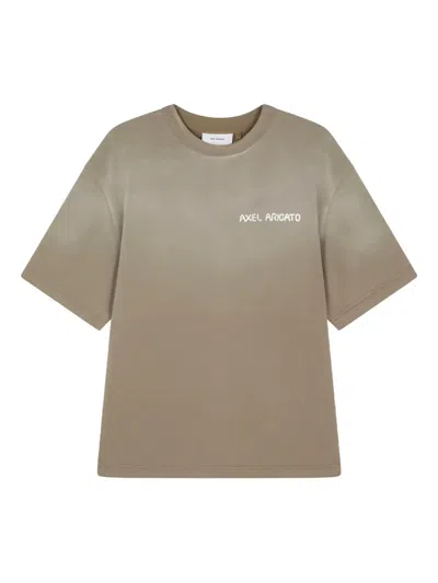 Axel Arigato Logo-print T-shirt In Brown