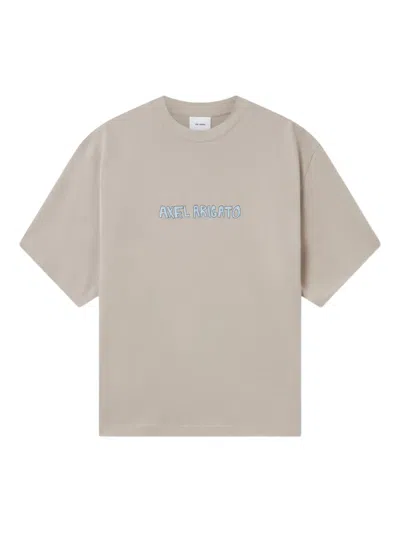 Axel Arigato Logo-print T-shirt In Neutral