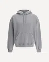 Axel Arigato Cotton Logo Hoodie Kangaroo Pocket In Gray