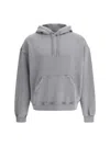 Axel Arigato Cotton Logo Hoodie Kangaroo Pocket In Gray