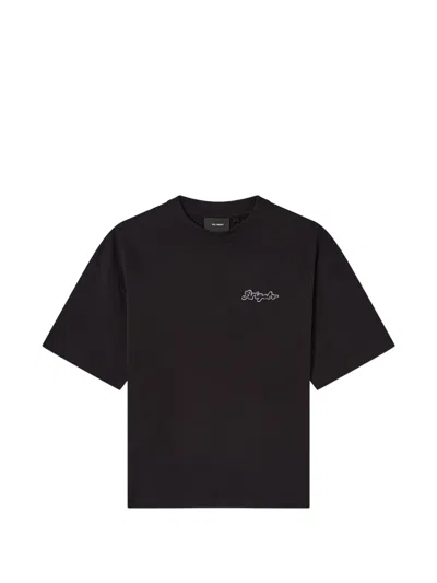 Axel Arigato Logo-embroidered T-shirt In Black