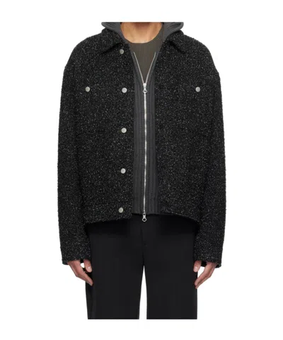 Axel Arigato Long-sleeved Shirt Jacket In Black