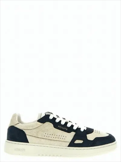 AXEL ARIGATO LOW-TOP LEATHER AND SUEDE SNEAKERS