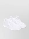 Axel Arigato Low Top Leather Sneakers With Perforated Round Toe