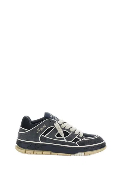 AXEL ARIGATO LOW-TOP NUBUCK SNEAKERS WITH CONTRASTING STITCHING