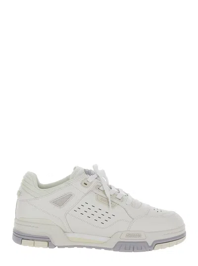 Axel Arigato Low Top Sneakers With Logo Detail In Leather And Fabric Man In White