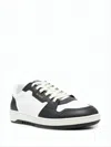 Axel Arigato Low-top Sneakers With Perforated Detailing And Gold Accents In White