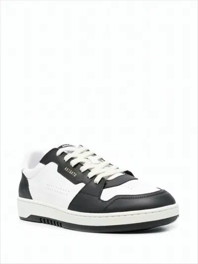 Axel Arigato Low-top Sneakers With Perforated Detailing And Gold Accents In White