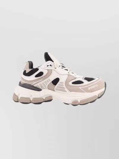 Axel Arigato Low-top Suede Leather Sneakers With Chunky Sole In Multi