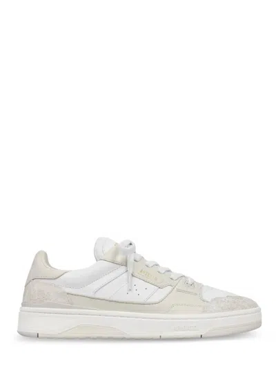 AXEL ARIGATO LOW-TOP WHITE SNEAKERS WITH TEXTURED