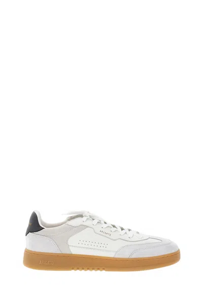 Axel Arigato Low-top Sneaker With Perforated Side Panels And Gold-accent Logo In Multi