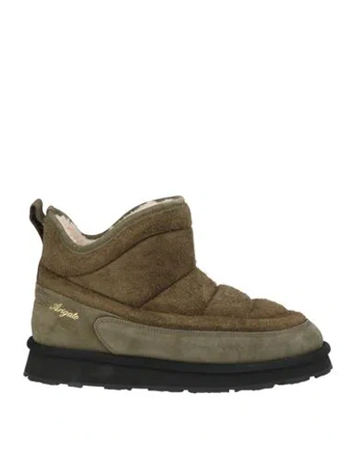 Axel Arigato Man Ankle Boots Military Green Size 10 Leather