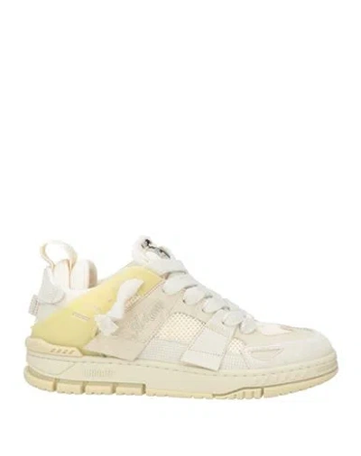 AXEL ARIGATO AXEL ARIGATO MAN SNEAKERS BEIGE SIZE 9 LEATHER, TEXTILE FIBERS
