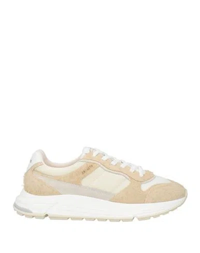 Axel Arigato Man Sneakers Beige Size 9 Leather, Textile Fibers In Nude