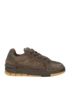 Axel Arigato Man Sneakers Charcoal Size 8 Leather In Gray