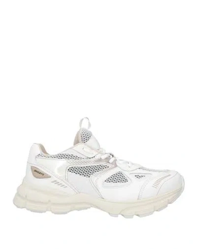 Axel Arigato Man Sneakers White Size 9 Textile Fibers, Soft Leather