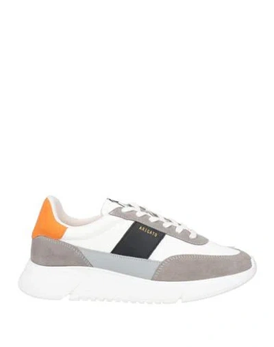 AXEL ARIGATO AXEL ARIGATO MAN SNEAKERS WHITE SIZE 9 LEATHER, TEXTILE FIBERS
