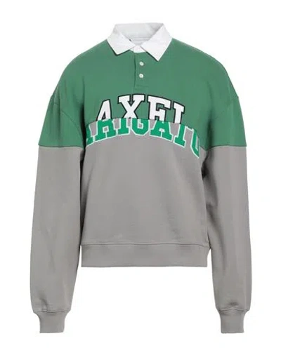 Axel Arigato Man Sweatshirt Light Green Size Xl Cotton In Gray