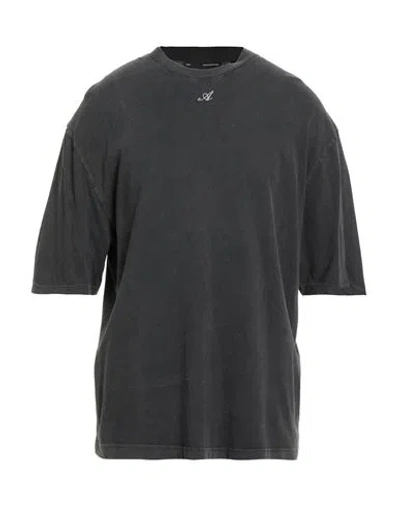 Axel Arigato Man T-shirt Charcoal Size L Cotton