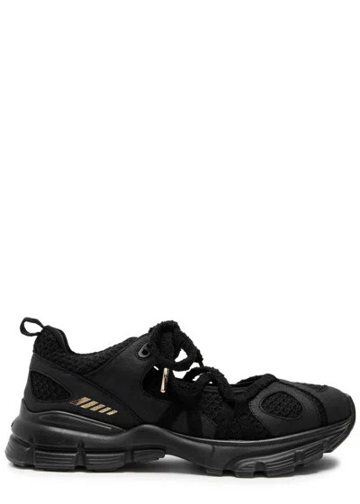 Axel Arigato Marathon Ballet Panelled Mesh-knit Sneakers In Black