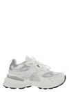 Axel Arigato Marathon Ghost Runner White Low Top Sneakers With Reflectivce Details In Leather Blend Woman In White