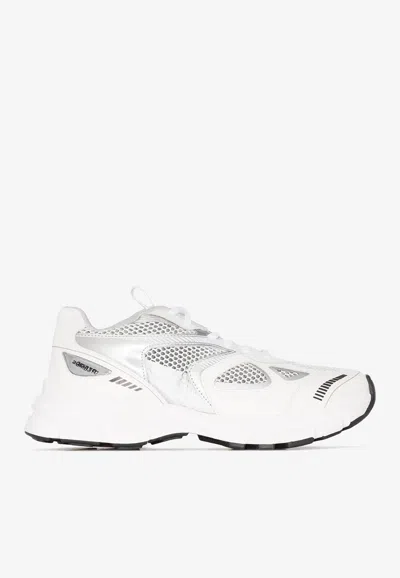 Axel Arigato Marathon Leather And Mesh Sneakers In White