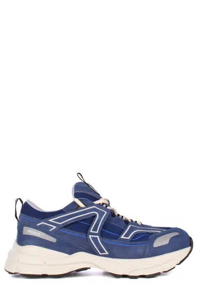 Axel Arigato Marathon R-trail 50/50 Low-top Sneakers In Blue Grey