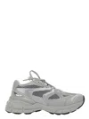 AXEL ARIGATO 'MARATHON RUNNER' GREY LOW TOP SNEAKERS WITH REFLECTIVE DETAILS IN LEATHER BLEND WOMAN