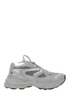 Axel Arigato Marathon Runner Grey Low Top Sneakers With Reflective Details In Leather Blend Woman In Grey