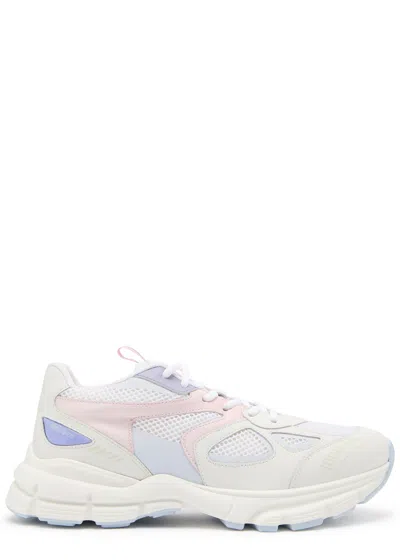 Axel Arigato Marathon Runner Panelled Mesh Sneakers In White And Pink