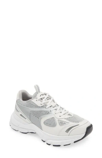 Axel Arigato Marathon Runner Sneaker In White/silver