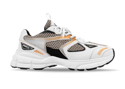 Pre-owned Axel Arigato Marathon Runner (women's) Sneakers In White/black/orange